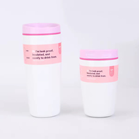 Gobelet isotherme en acier inoxydable écologique de 12 oz, anti-fuite, avec couvercle, plusieurs couleurs, pour usage quotidien, vente en gros