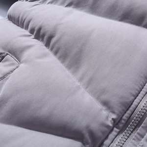 2024 Men's <b>Thin</b> Custom Black <b>Puffer</b> <b>Jacket</b> High Quality Oversized Bubble Coat with Hood Leather Fabric OEM Logo Winter Coat - Product Image 6