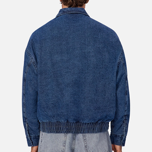 Haute qualité printemps Vintage Camouflage lâche fermeture éclair doublé en détresse Denim veste unisexe respirant extérieur manches longues - Product Image 6