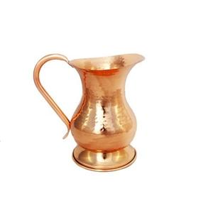Carafe en cuivre artisanale de haute qualité, style luxueux, couleur or rose, capacité de 500 à 600 ml, utilisation à domicile et au restaurant, cadeau d'affaires - Product Image 1