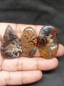 Gran oferta, piedra de cabujón de ágata pulida marrón Natural de alta calidad para anillos, colgantes, joyería artesanal disponible al por mayor - Product Image 5