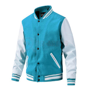 Venta caliente equipo deportivo uniforme Varsity chaqueta personalizada Chenille parches Letterman College Bomber chaqueta de béisbol para los hombres - Product Image 5
