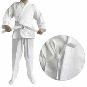 Traje de Karate Personalizado de Alta Calidad para Adultos, Uniforme de Artes Marciales Liso, Elástico, para Boxeo, Jiu Jitsu Brasileño, Poliéster/Rayón - Product Image 6