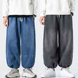 กางเกงยีนส์ผ้ายีนส์สำหรับผู้ชายทรงสลิมฟิตผ้ายืดดีไซน์คลาสสิกทันสมัยใส่สบายสไตล์ใส่ได้ทุกวัน - Product Image 1