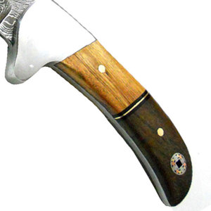 Couteaux de chasse multifonctionnels légers en acier Damas personnalisables, de qualité industrielle, avec manche en bois – Produit exclusif du fabricant leader - Product Image 4