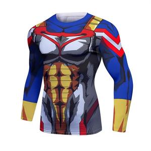 Rashguard de manga larga MMA personalizado en blanco e impreso personalizado de secado rápido y transpirable con camisa de protección UPF 50 - Product Image 2