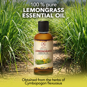 Aromatika Aceite Esencial de Citronela 100% Puro y Fresco, 100 ml, Destilado al Vapor, Aceite Compuesto para Aromaterapia, para Cuero Cabelludo y Cabello - Product Image 1