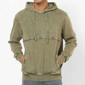 Conjunto informal de estampado de primavera y otoño para hombre, Sudadera con capucha suave y ajustada para hombre, sudaderas con capucha de bolsillo Kangroo con logotipo OEM - Product Image 6