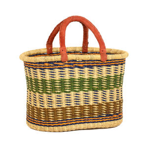 Panier de sac en jonc marin tissé de grande qualité, vente rapide de paniers de sacs de style bolga faits à la main - Product Image 4