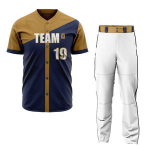 Uniforme de béisbol personalizado unisex para adultos, ropa deportiva transpirable con diseño de etiqueta privada y logotipo propio, estilo de conjunto incluido - Product Image 1