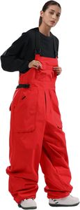 Pantalon de ski Super Baggy pour femme bavoirs de snowboard respirants salopette isolée chaude coupe-vent imperméable - Product Image 3