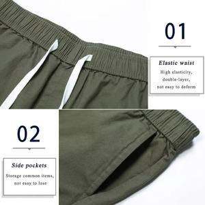 Pantalones Cortos Cargo Sólidos de Calle para Hombre, de Verano, con Múltiples Bolsillos, Casuales, de Algodón Elástico, de Secado Rápido y Transpirables - Product Image 5