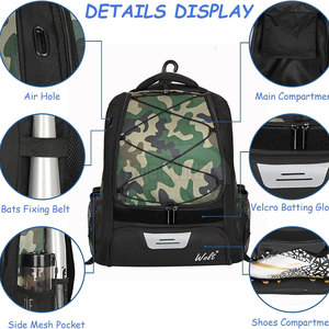 Nouveauté vêtements de sport 100% sac de baseball en tissu polyester meilleur prix sac de baseball à vendre - Product Image 4