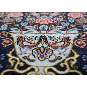 Tapis en laine noué à la main Gulmarg bleu, motif floral abstrait rectangulaire, design patchwork pour la maison, adolescents Pae-4477 - Product Image 3