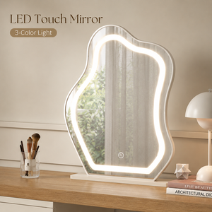 <strong>Dressing</strong> <strong>Table</strong> with Mirror Dresser for Bedroom Wood 6 Drawer Dresser for Bedroom <strong>Corner</strong> Makeup Vanity - Product Image 5