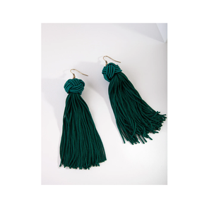 Bijoux fantaisie boucles d'oreilles gland boucles d'oreilles faites à la main avec frange pour femmes filles nouveaux modèles conception mordante - Product Image 6