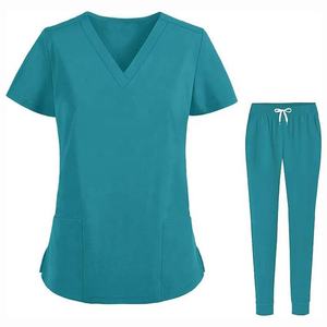 Ensemble de gommages médicaux OEM de haute qualité pour femmes et hommes haut et pantalon d'uniforme en tricot doux gommages médicaux de qualité supérieure - Product Image 5