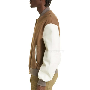 Blousons en laine pour hommes, style universitaire, décontractés, confortables, respirants, tricotés, col montant, haute qualité, design optimal, pour l'hiver - Product Image 3