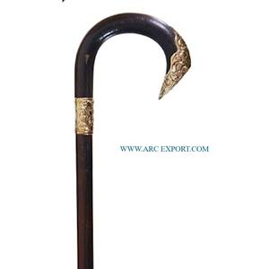 Bastón de lujo hecho a mano pulido en oro de diseño asequible bastón decorativo moderno de alta calidad - Product Image 1