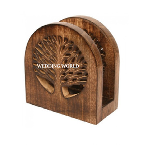 Porte-serviettes en bois de qualité fait à la main Design élégant classique forme personnalisée fer maison qualité en gros porte-serviettes en tissu - Product Image 2