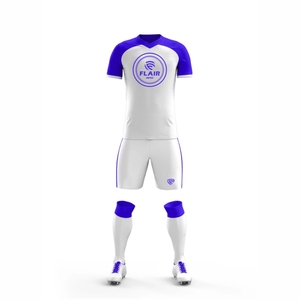 100% poliéster mejor calidad diseño personalizado fútbol Jersey uniforme conjuntos comodidad transpirable con corte automático corto servicio OEM - Product Image 6