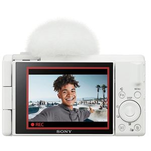 Appareil photo numérique compact ZV-1F pour le vlogging 4K 10x 1080p 64 Go Mémoire Extreme Étui noir Poignée noire Logiciel de montage 20 pièces Blanc Noir - Product Image 6