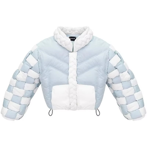 Blouson d'hiver pour homme de haute qualité avec logo personnalisé, fabriqué en usine OEM, fermeture éclair lavée, grande taille, imperméable, tricoté - Product Image 1