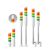 Tour de signalisation LED rotative de marque japonaise, lumière d'avertissement, indice de protection IP66, LED multicolores, AC/DC 12-24V, matériau PC, borne à vis