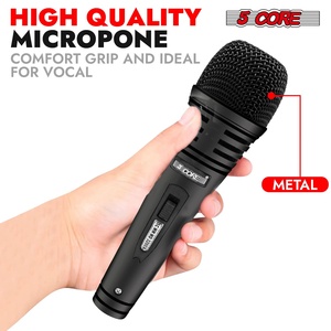 ไมโครโฟนไดนามิก 5Core XLR สำหรับคาราโอเกะ ร้องเพลงในสตูดิโอ ไมค์แบบมือถือ - Product Image 2