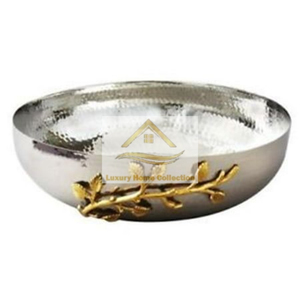 Cuenco de cobre natural con soporte en forma de rama de árbol, cuenco para servir dulces y chocolate de Color marrón, accesorios de utensilios de cocina - Product Image 5