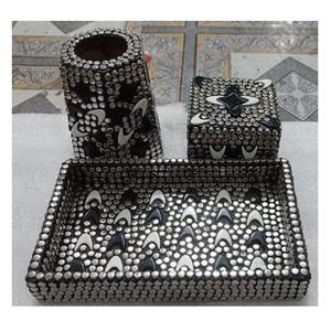 Latest Design Trending Eco Friendly Wooden Bakhoor Set Incense <b>Burner</b> & Tray Arabian Style Handmade High Quality - Product Image 1