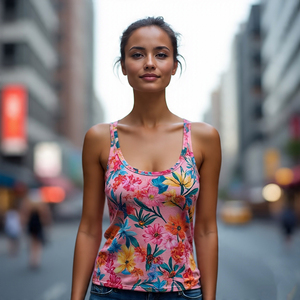 Summer Sublimation Vest Women Yoga Sleeveless Fitness Running Wear Exercise Graphic Print Tank Tops <b>Ladies</b> - Product Image 3