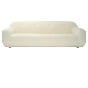 Mới được thiết kế hiện đại 3 ghế sofa đặt đồ nội thất áp dụng cho khách sạn căn hộ với màu trắng sang trọng và OEM ODM như thương hiệu của bạn