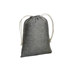Sacchetti Sportivi Promozionali Ecologici in Cotone Riciclato con Coulisse - Product Image 2