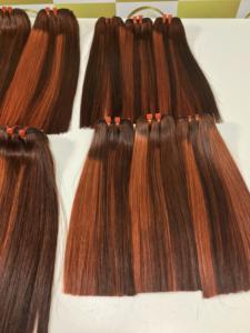 Nueva caliente 100% extensiones de cabello humano real moda trama plana peluca vietnamita teje tupé - Product Image 3