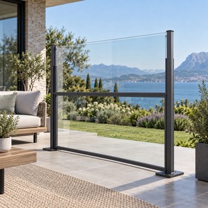 Écran pare-vent coulissant rétractable WISE COMPANY pour extérieur avec verre trempé et cadre en aluminium thermolaqué - Conception écologique - Product Image 6