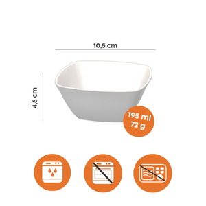 Elegant Modern Camping Dip <b>Bowl</b> 195ml Capacity Stackable Dishwasher Safe & Reusable Melamine - Product Image 3