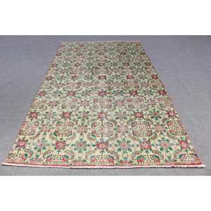 Turkish Rug, 5.7x9.6 ft Vintage Rug, <b>Red</b> Southwestern <b>Wool</b> Rug - Product Image 1