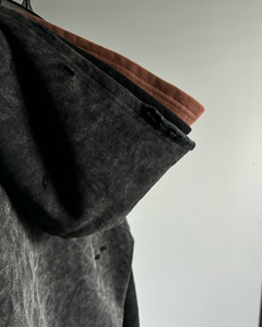 เสื้อฮู้ดคู่สำหรับผู้ชายผ้าฟลีซผ้าฝ้าย100% แบบกำหนดเองมีฮู้ดคอปกมีซิปน้ำหนักมากระบายอากาศได้ดี - Product Image 5