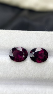 หินโรโดไลต์โกเมนธรรมชาติขนาด10x8มม. ได้รับการรับรองว่าเป็นรูปวงรีหินตัดรูปวงรีที่มีคุณภาพดีเยี่ยมอัญมณีหลวม5.82ตากะรัต - Product Image 5