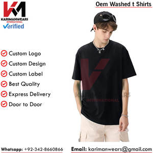 Camisetas de algodón para hombre, Camisetas básicas holgadas Unisex de manga corta con cuello redondo de gran tamaño, camiseta atlética sólida, ropa informal para entrenamiento - Product Image 2