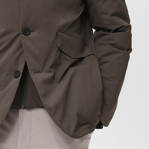 Chaquetas para Hombre con Mangas Largas para Compradores Mayoristas, Servicio OEM, Logotipo Personalizado, Repelente al Agua, con Capucha, Cierre de Cremallera Frontal, Dos Bolsillos Laterales - Product Image 4