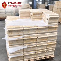 Briques réfractaires en silice durables Tynason anti-érosion gazeuse pour fours industriels et structures supérieures d'incinérateurs de déchets