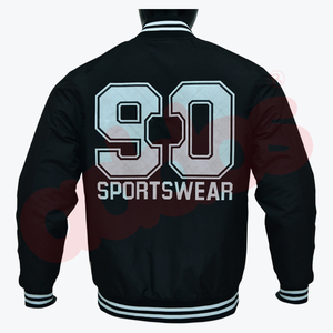 Chaqueta universitaria de bombardero de béisbol y softbol de diseño personalizado de alta calidad, logotipo personalizado, impermeable, de secado rápido, transpirable, de invierno para hombres - Product Image 3