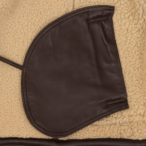 Chaqueta de bombardero de cuero para hombre de invierno personalizada para exteriores, a prueba de viento, anti-uv, transpirable, cuello vuelto, estilo cremallera, chaqueta de cuero para hombre - Product Image 6