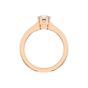 Anillo de oro rosa con diamantes cultivados en laboratorio-Joyería de lujo sostenible para cada ocasión - Product Image 3