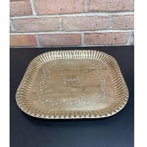 เครื่องครัวแบบคลาสสิกถาดเสิร์ฟโลหะทองเหลืองสำหรับร้านอาหารโรงแรมสำหรับงานแต่งงานดินเนอร์บนโต๊ะสำหรับกาแฟอาหารอาหารเช้า - Product Image 1