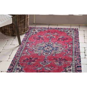 Tapis imprimé d'inspiration vintage : motif médaillon pour un intérieur moderne, tapis fin non tissé - Product Image 2