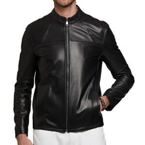 แจ็กเก็ตหนังสำหรับผู้ชายสำหรับสวมใส่กลางแจ้งสีตามสั่งฤดูหนาว - Product Image 3