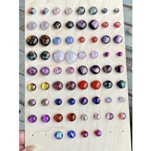 Pendientes multidiseño de resina con lámina de oro elegante accesorio de noche pendientes de flores prensadas de resina regalo de declaración botánica - Product Image 3